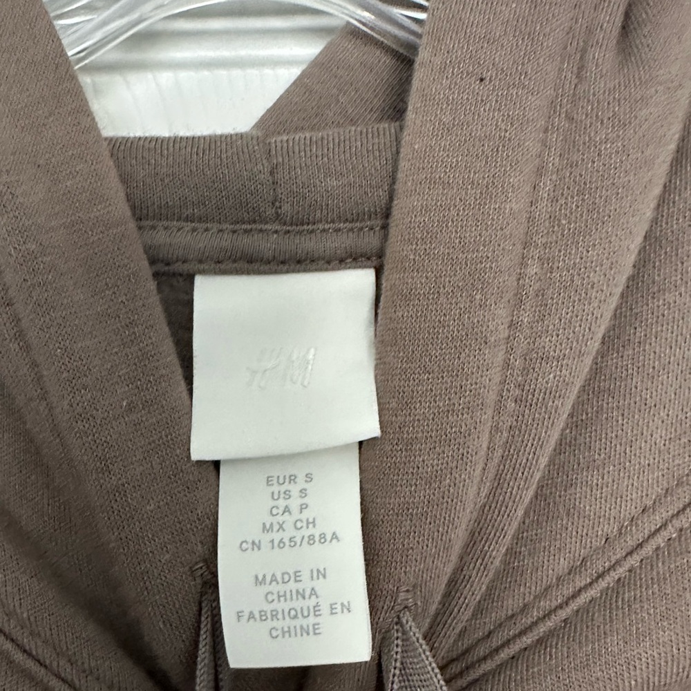 H&M Women’s Taupe Hoodie Sweatshirt - Size S - EUC - Picture 3 of 4